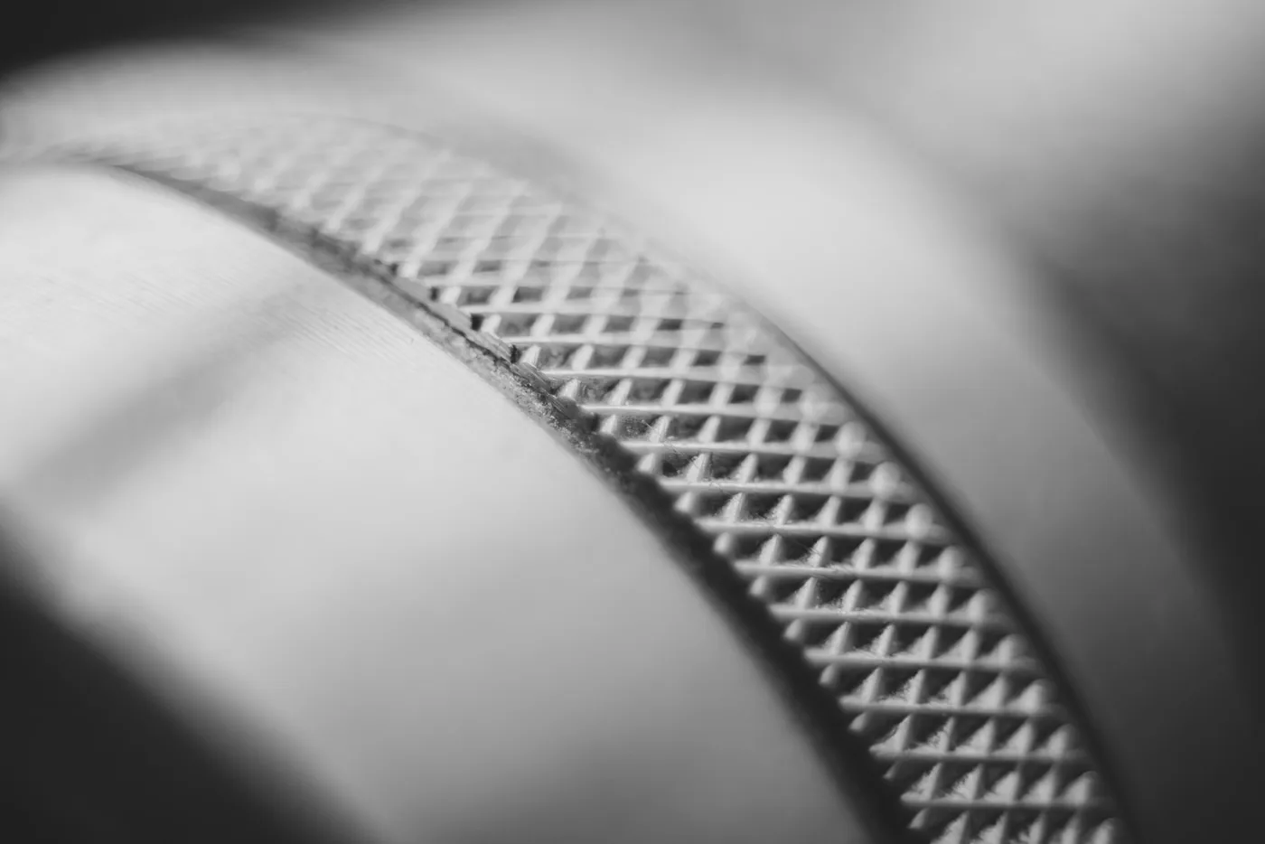 Close-up of a textured metal surface