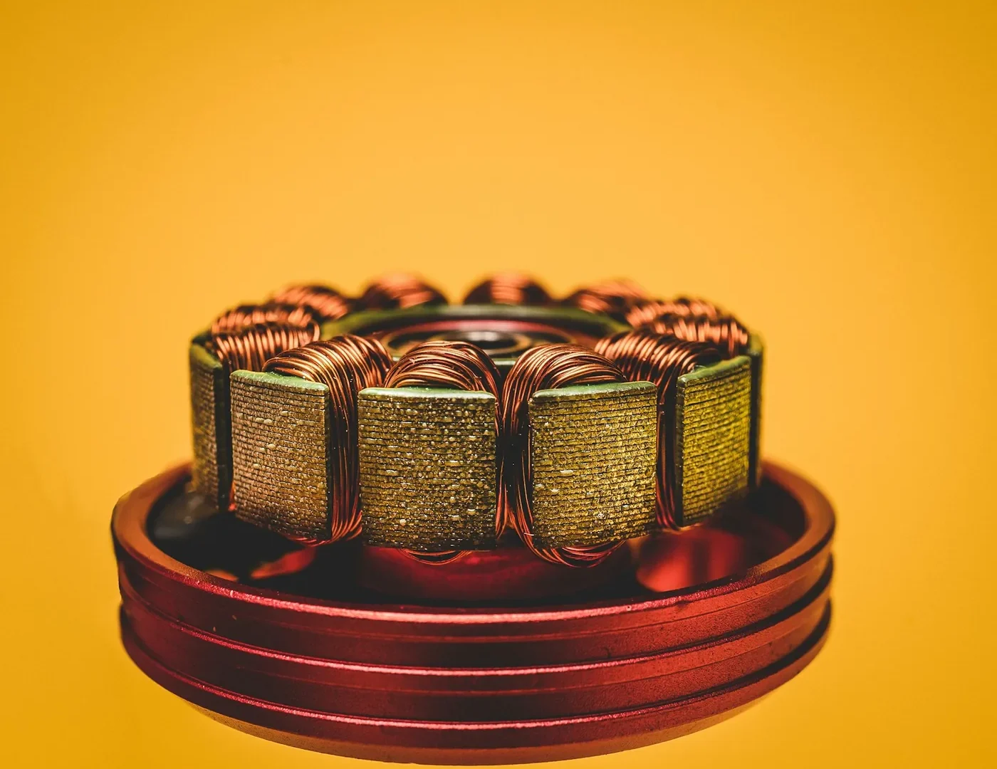 A copper-wound stator