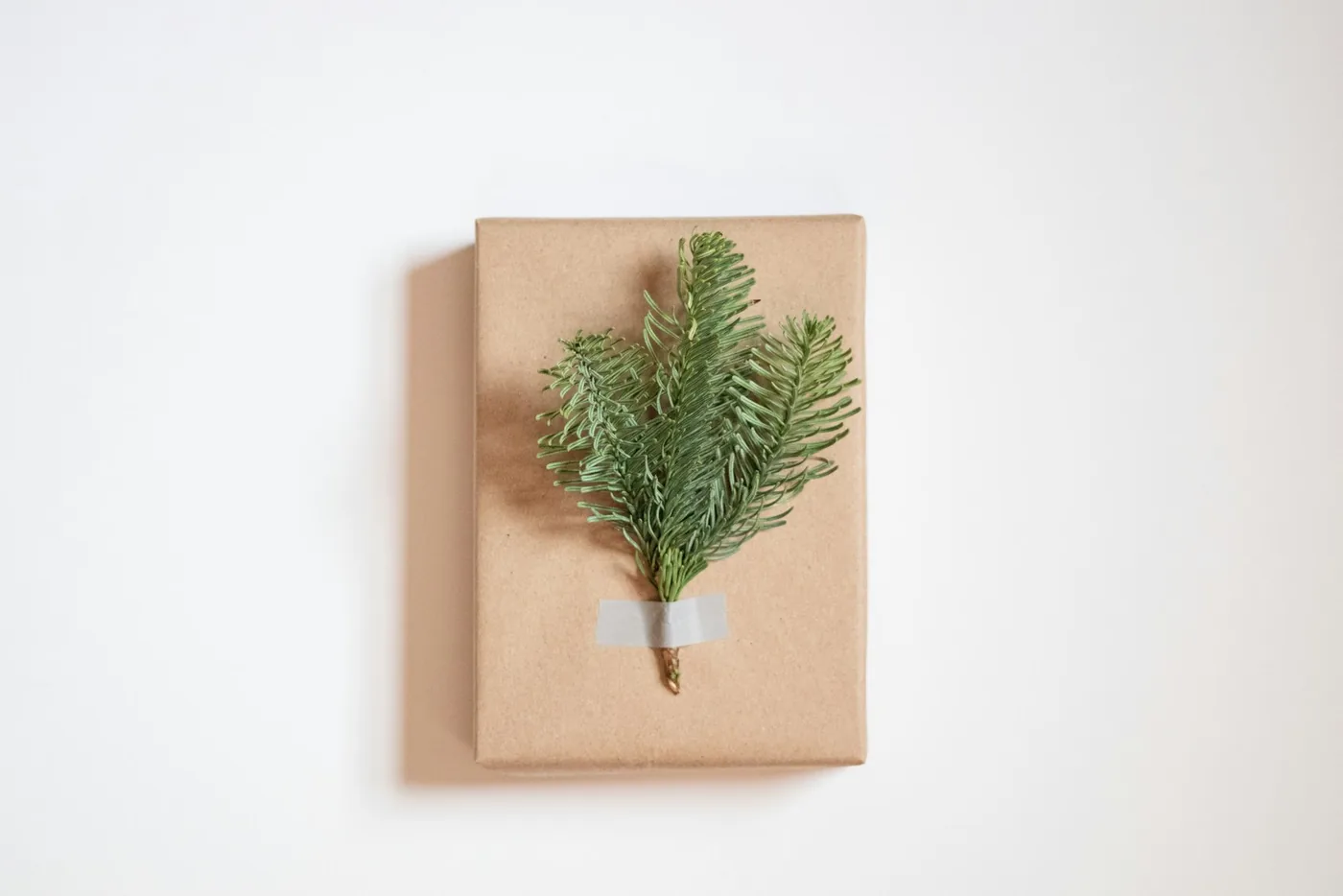 A parcel wrapped in brown paper ready for posting
