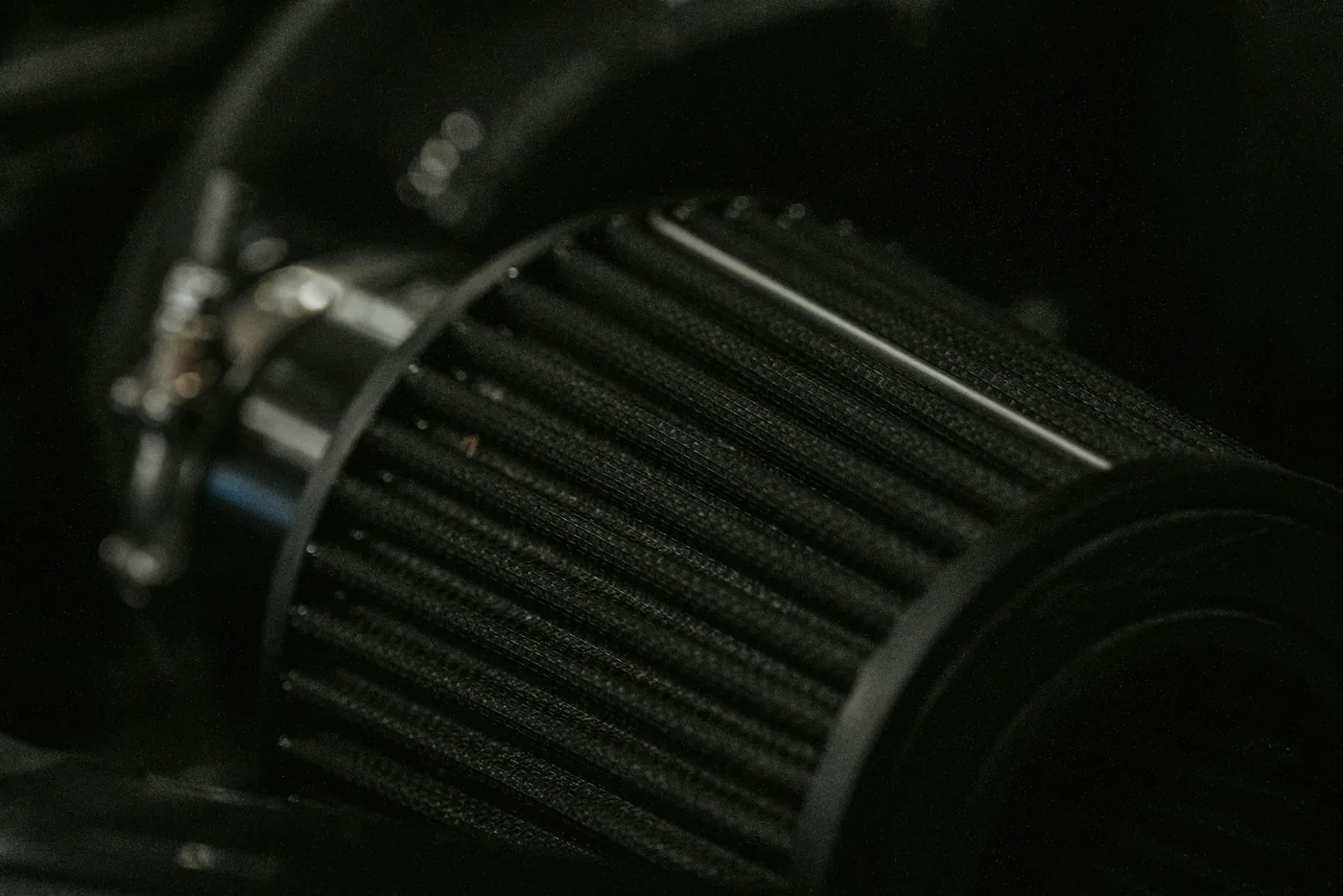 A conical air filter