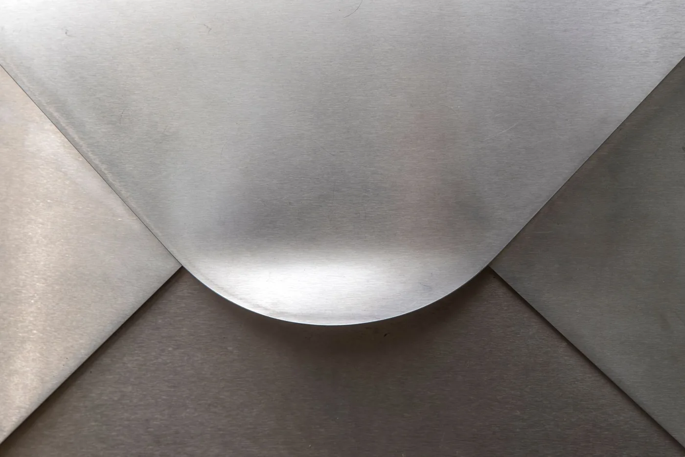 A brushed metal surface