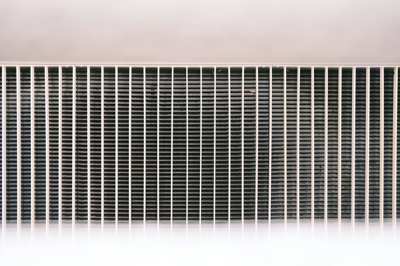 The fins of a cooler core